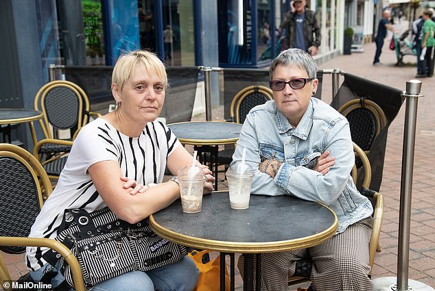 Close pals Janet Kerry (right) and Kirstie Walker (left) who were catching up over a coffee told how their city had sadly gone downhill