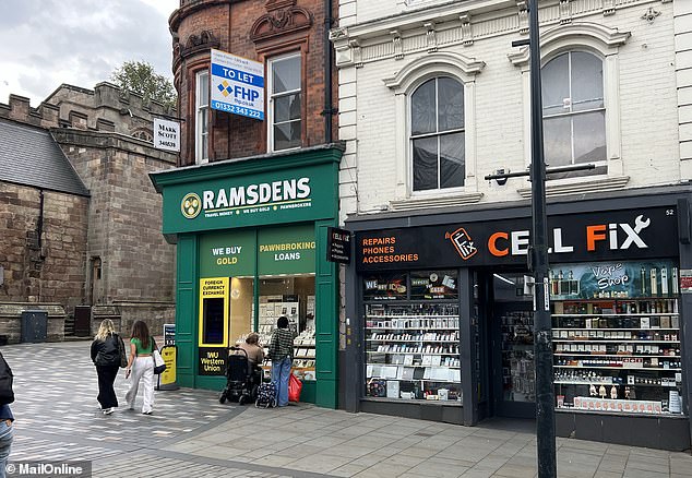 The manager of Ramsdens across from the bank, which was broken into on July 14 by three men, declined to discuss the incident