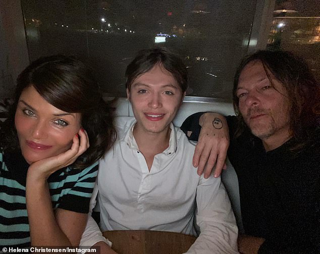 The 56-year-old Strangelove creative director welcomed Mingus during her five-year relationship with The Walking Dead action star Norman Reedus (R, pictured in 2023), which ended in 2003
