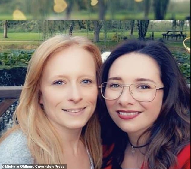 Miss Oldham (pictured with her sister Lauren) became isolated from her real family and friends and eventually suffered a nervous breakdown