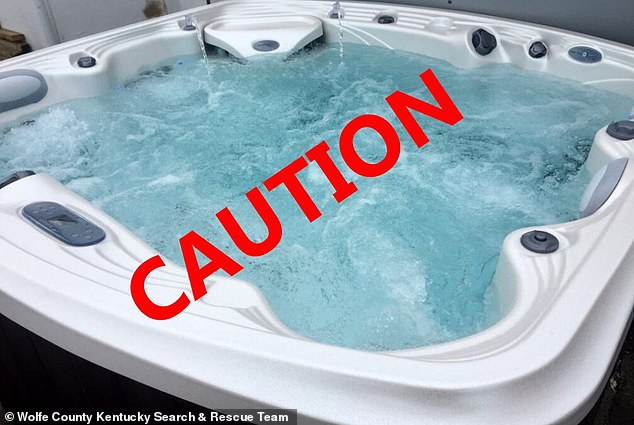 Emergency officials have used the unusual ordeal to exemplify the dangers of the relaxing activity (pictured: the post shared by the WCSRT)
