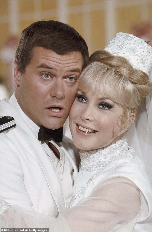 She starred as a genie in a bottle who fell in love with her 'master,' an astronaut played by Larry Hagman. She is the only living member of the show's main cast