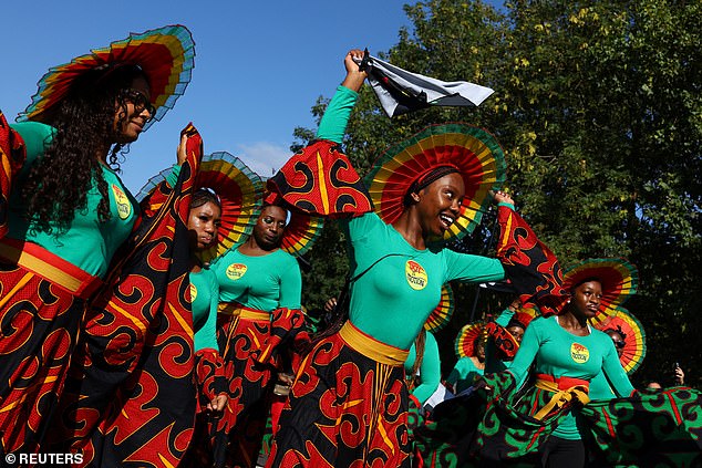 Performers take part in the Children's Day Parade, during Notting Hill Carnival