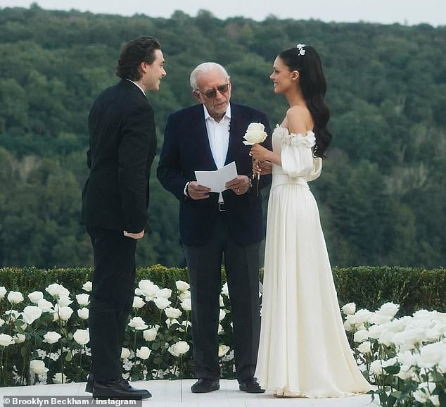 Brooklyn and Nicola renewed their wedding vows earlier this month, three years after tying the knot