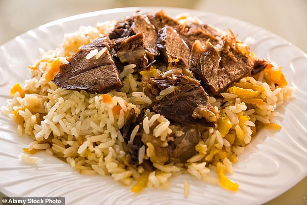 Menus in Uzbekistan tend to be similar everywhere. The national dish of Plov (rice, carrots and lamb) must be welcome in winter but less enticing at 40 degrees