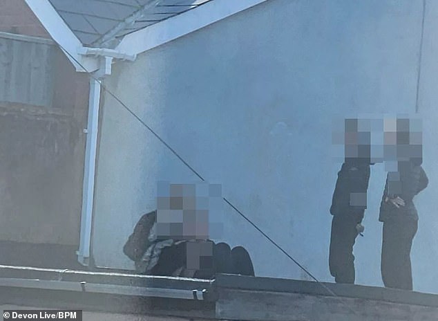 The girl gang in Whipton has become so notorious with locals for swigging on bottles of prosecco and jumping over rooftops that they have been nicknamed 'the little s****'