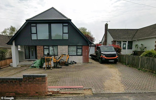 A google view of the house in April 2025, when works were underway