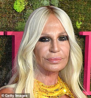 The iconic Italian designer (pictured in 2018) has sparked a string of speculation over the years about her changing appearance