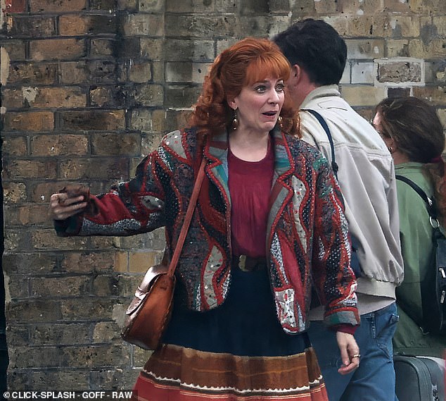 With the series, which is more faithful to the novel, set in 1992 Katherine was also dressed for the time period in suede jacket with shoulder pads and long skirt