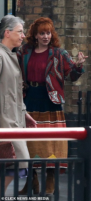 The actress put on a very animated display during one scene