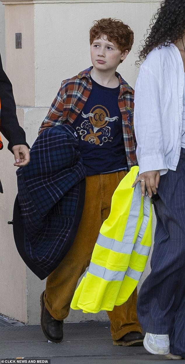 Alastair appeared in high spirits during his long day of filming