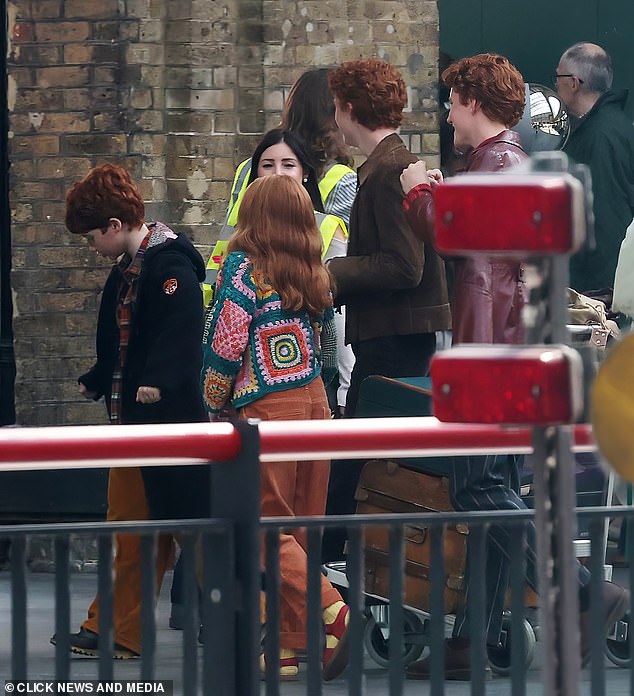 Despite filming only having just begun the gang already looked like a family