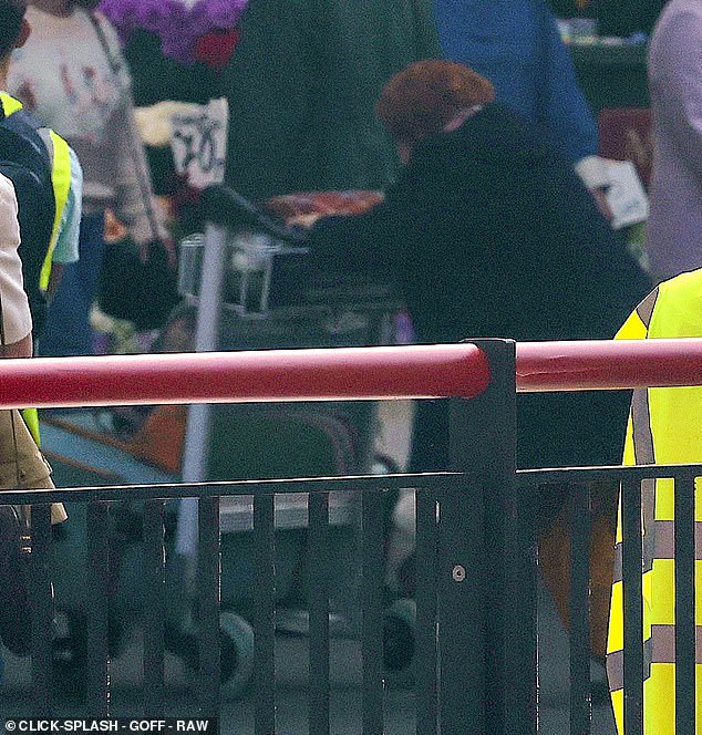 Later it was the character of Ron who pushed the luggage