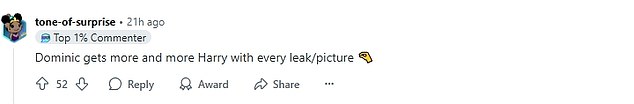 After the photos emerged, fans have taken to Reddit to share their thoughts