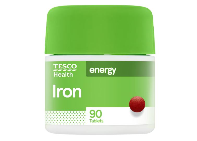 Tesco Health Iron 14mg tablets (90 count).