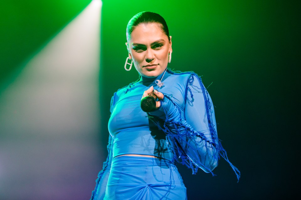 Jessie J performing on stage.