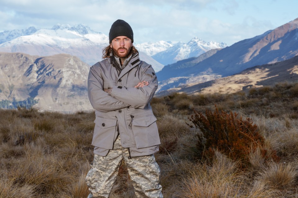 Pete Wicks in a mountain landscape.