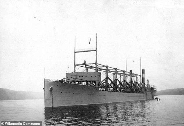 Dr Simon Boxall, an oceanographer from the University of Southampton, says that disappearances of ships like the USS Cyclops (pictured) could be due to 'rogue waves'