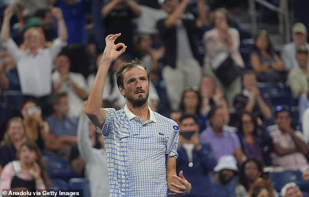 Selcuk Acar took this photo of Daniil Medvedev during the first-round match on Sunday