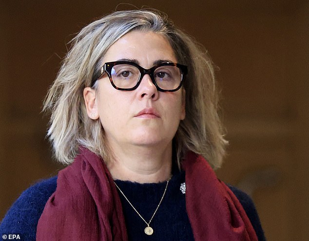 Caroline Darian, daughter of Gisele Pelicot, arrives at the criminal court in Avignon, France, November 20 2024