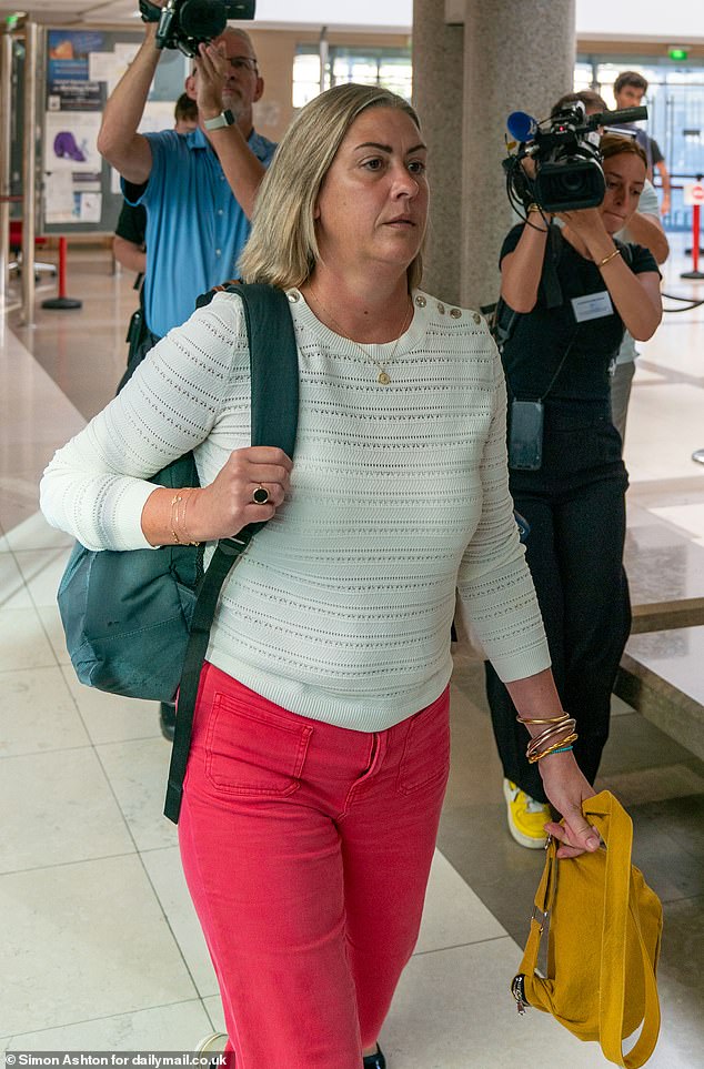 Caroline, 46, told the Avignon court how she believed her father had drugged her too, after police showed her photos of her lying unconscious on a bed in underwear she didn't recognise