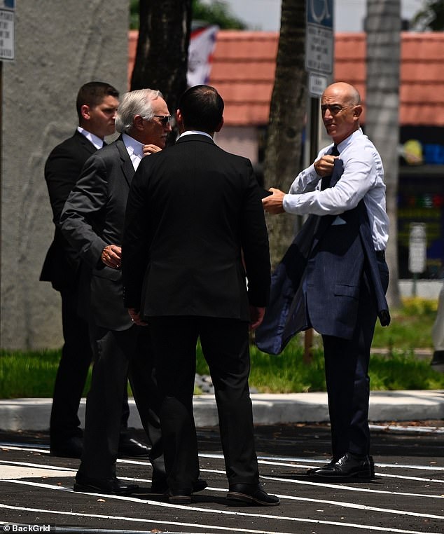 According to reports, Bezos's brother Mark and stepfather Mike were also at the event, which reportedly had fewer than 50 attendees