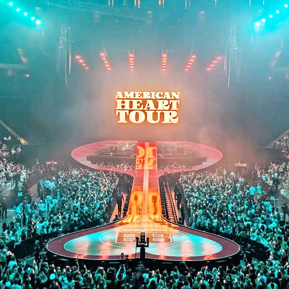 American Heart Tour stage with audience.