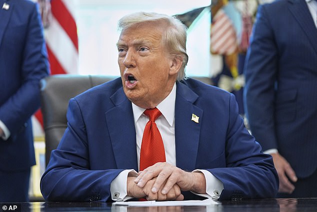 Trump was not happy with Scharf's interruption and made him leave the room immediately