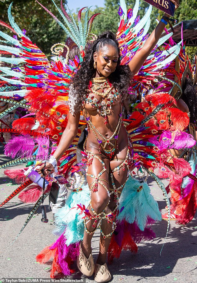 The streets turned into a concoction of colourful outfits, paired with feathers and jewels