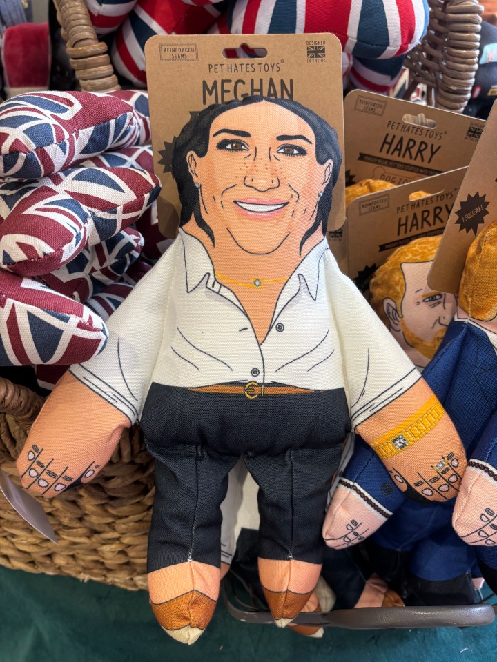 Dog toys of Prince Harry and Meghan Markle.