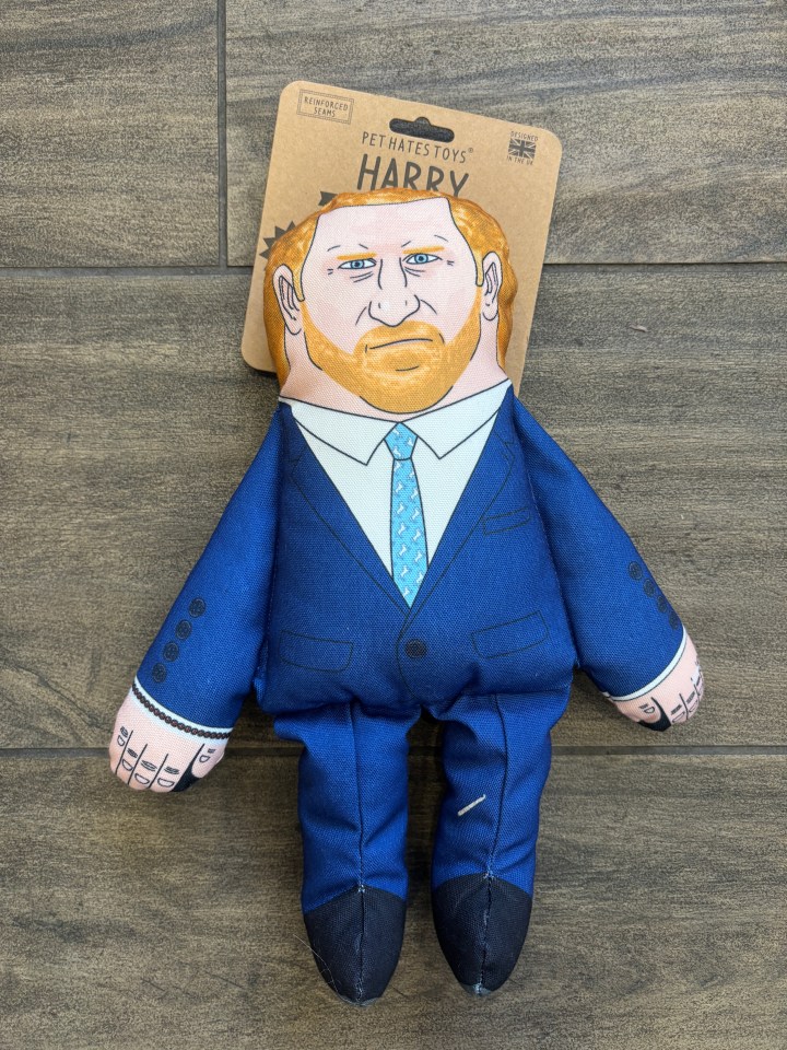 Prince Harry dog toy.