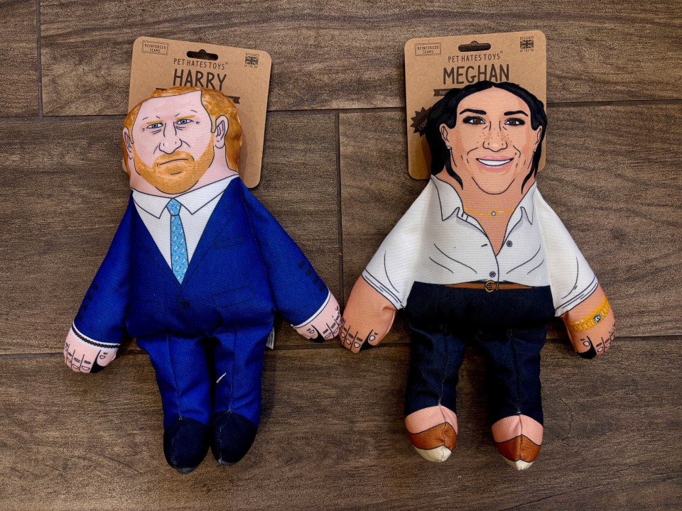 Dog toys of Prince Harry and Meghan Markle.