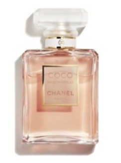 Chanel Coco Mademoiselle perfume bottle.