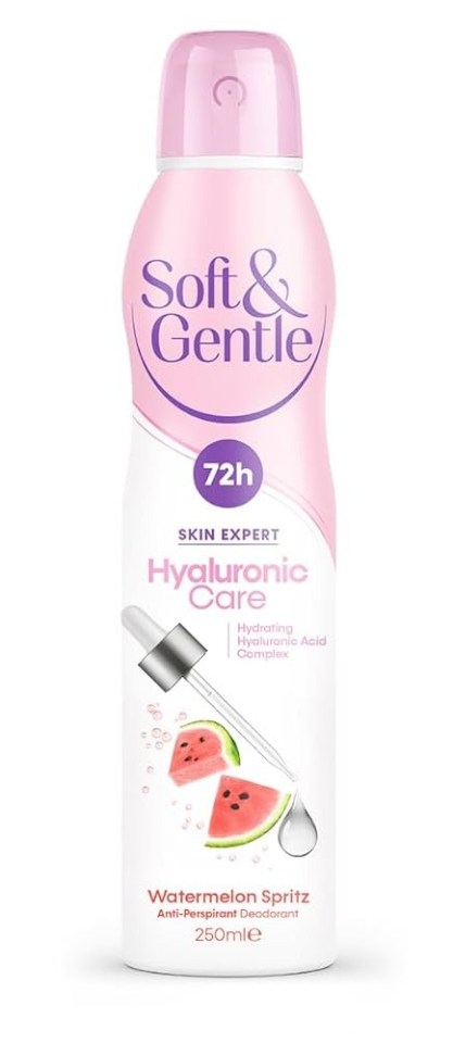 Soft & Gentle Watermelon Spritz anti-perspirant deodorant.