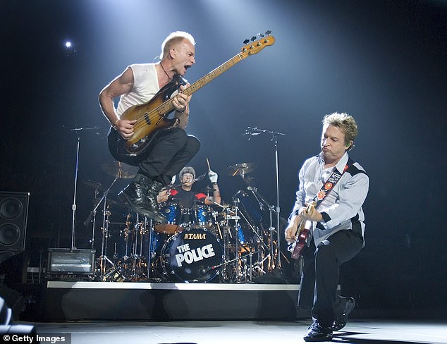 The Police on stage. Even Sting admitted he tried to run the band as a ‘benign dictatorship’