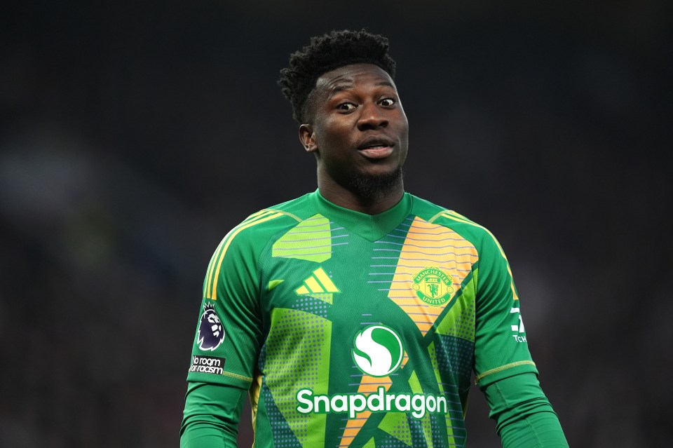 Andre Onana, Manchester United goalkeeper.