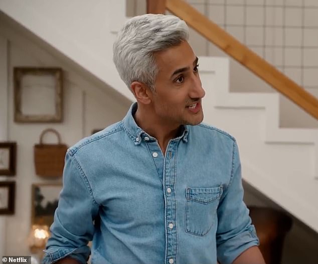 In the third episode, Meghan was joined by Queer Eye presenter Tan France - making apple pies and painted aprons