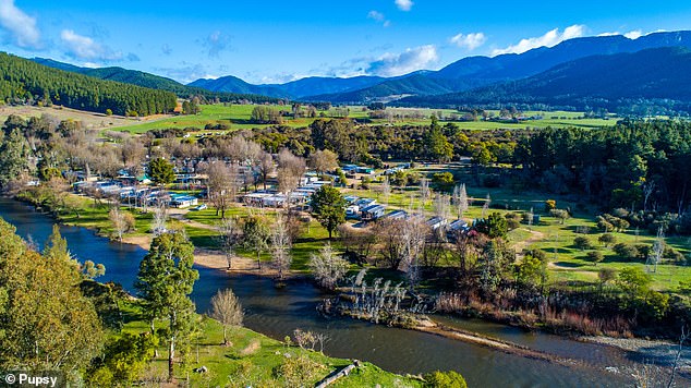 Victoria Police Chief Commissioner Mike Bush said there was no evidence Freeman had fled Porepunkah (pictured)
