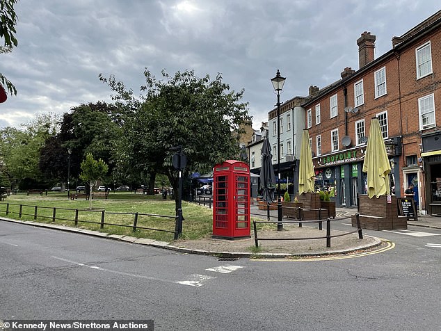 The grade II-listed red kiosk next to a junction in Winchmore Hill, North London, covers just 9sqft of land