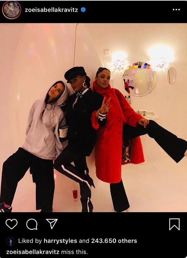 Fast forward to 2020 and Harry proved he was an online friend of Zoe's at least, hitting like on one of her Instagram posts