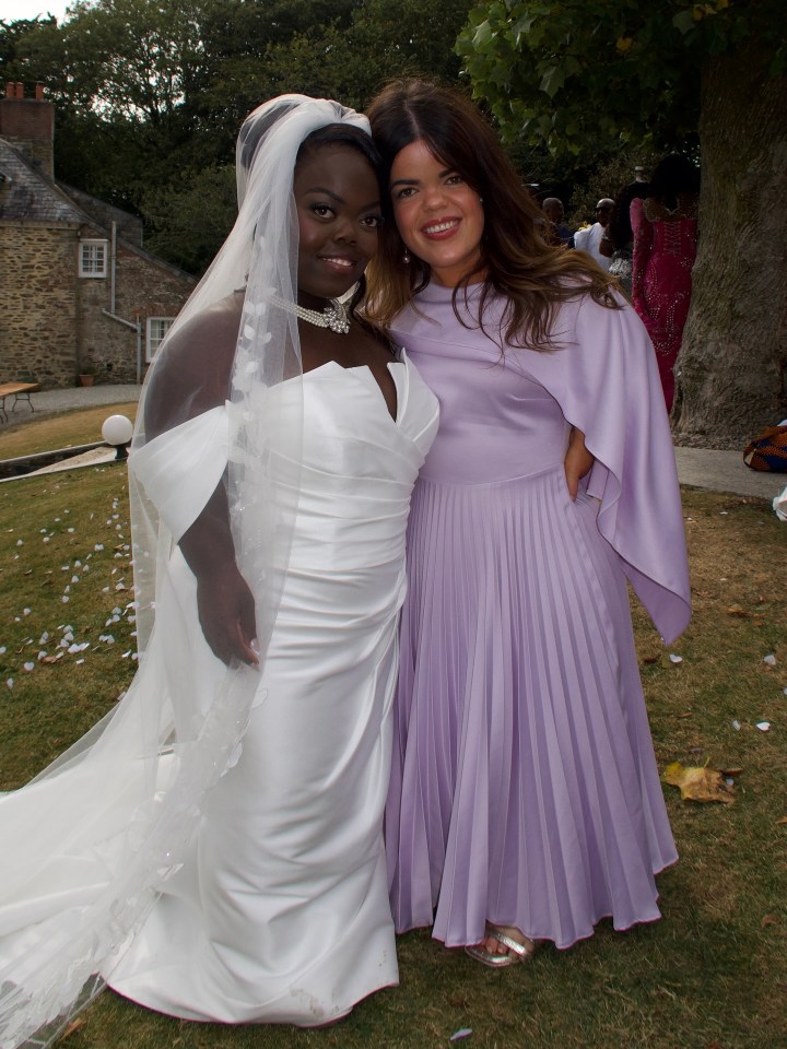 Fats Timbo, of The Undateables, at her wedding.