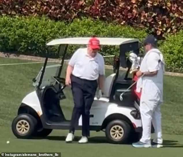 In March, footage went viral of the president dragging his right leg on a golf course