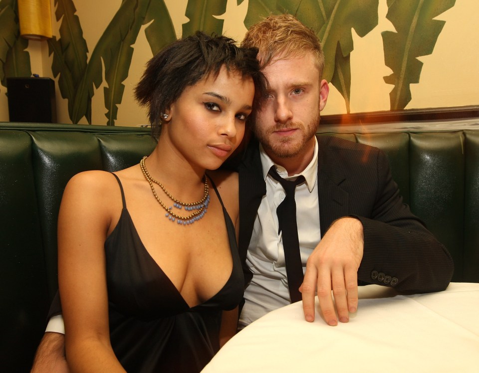 Zoe Kravitz and Ben Foster at a party.