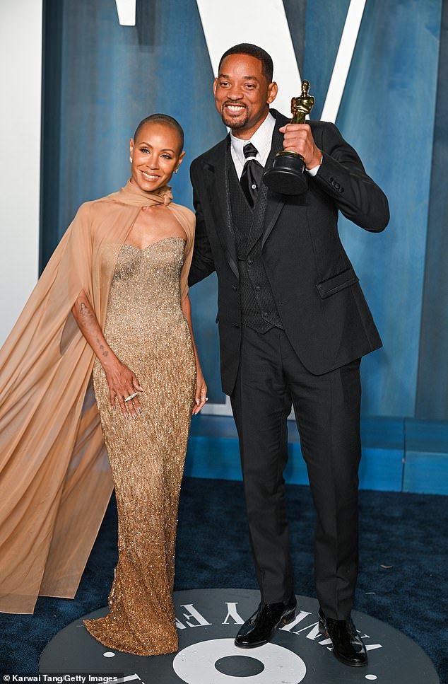 The pair have been working on their relationship after Jada disclosed in 2023 that they had been separated for seven years, beginning in 2016 (pictured together in 2022)