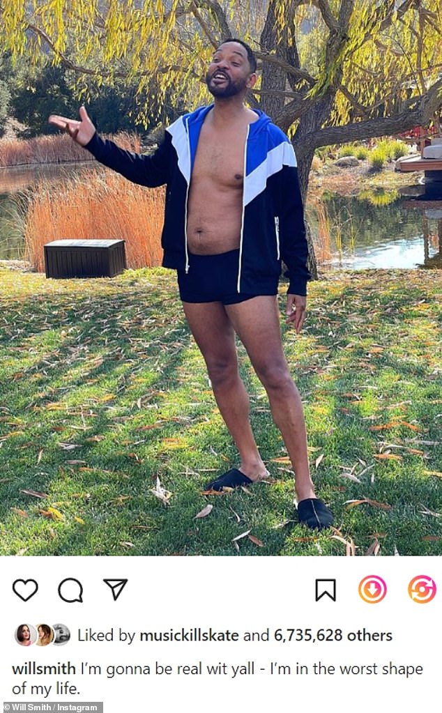While filming Emancipation in 2022, he explained the role inspired him to lose some serious weight after he posted a photo of himself with a 'dad bod'