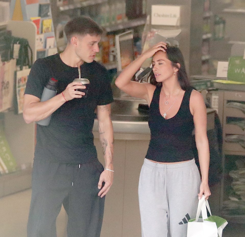 Manuel Ugarte and Georgia May Heath pictured together.