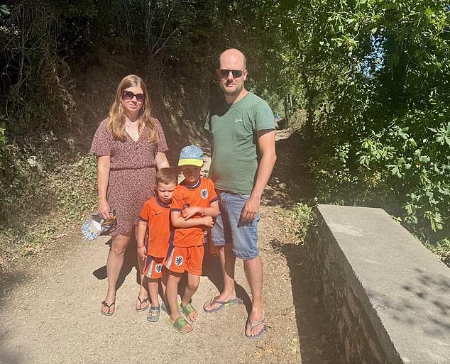Dutch holidaymaker Natasha Ten Bosch and her husband Wouter were hoping to take their kids to the beach