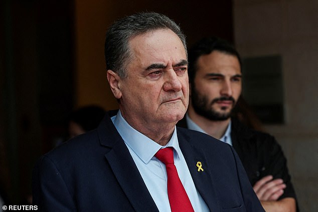 It came as Israeli defence minister Israel Katz (above) warned Gaza City could 'turn into Rafah and Beit Hanoun' ¿ areas that have been reduced to rubble by the Israel Defence Forces