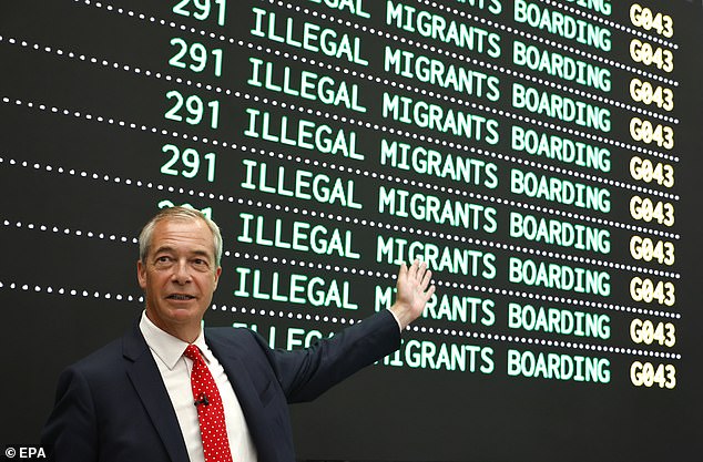 Mr Farage warned that 'the mood in the country around this issue is a mix between total despair and rising anger'