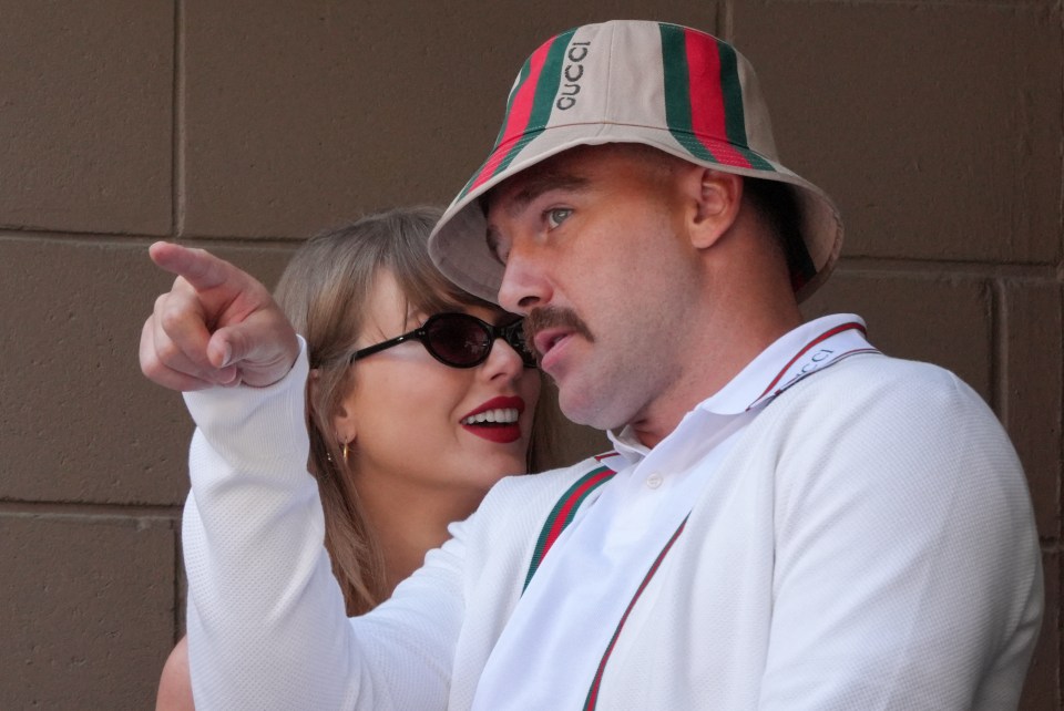 Taylor Swift and Travis Kelce.
